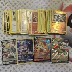 Pokemon cards bundle job lot | 84 Brillaint Stars | No Duplicates | V’s and TG - Image 1