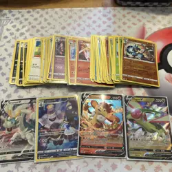 Pokemon cards bundle job lot | 84 Brillaint Stars | No Duplicates | V’s and TG - Image 2