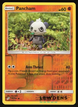 Pancham - 81/181 - Reverse Holo Common - Team Up - Pokemon Card - Image 1