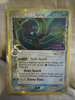 Pokemon TCG Rayquaza Delta Species Holo Rare Card 16/110 EX Holon Phantoms - Image 1