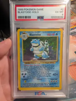 Blastoise EX MT 6 1999 Pokemon Game Card #2 - Image 1
