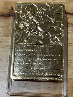 Pokemon Burger King 1999 Charizard Gold Card With COA - Image 3