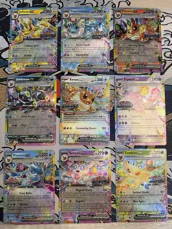 Prismatic Evolutions Surprise Box Sealed Stamped EX Promo Cards 9/9 Complete Set - Image 1