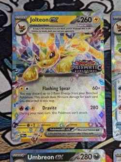Prismatic Evolutions Surprise Box Sealed Stamped EX Promo Cards 9/9 Complete Set - Image 3