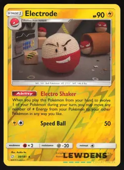 Electrode - 39/181 - Reverse Holo Holo Rare - Team Up - Pokemon Card - Image 1