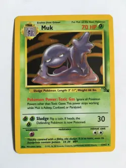 Pokemon Cards TCG - Muk - Holo - Fossil - NM - E - Image 1