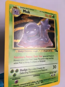 Pokemon Cards TCG - Muk - Holo - Fossil - NM - E - Image 3