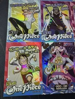 One Piece 9 x Collectible Character Anime Cards Luffy Zoro Chopper Ace Zoro SSR - Image 5