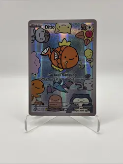 After Skool Hobby V2 62 Ditto Magikarp Holo Fan Art Card Genetic Mystery Pokemon - Image 1