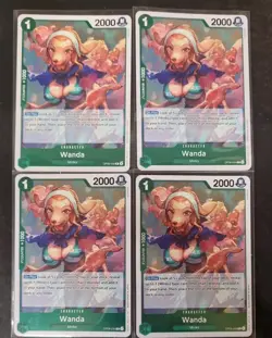 One Piece Wanda OP08-034 R English Card Game Two Legends Playset x4 - Image 1