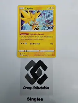 Pokemon Cards Zapdos 029/078 Reverse Holo Pokemon Go Nr Mint Card - Image 1