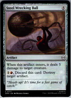 Steel Wrecking Ball 0177 - MTG: Marvel's Spider-Man Common - Image 1