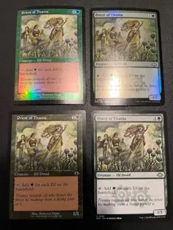 MTG- Priest of Titania x4 - MH3 (Two are FOIL) - Image 1