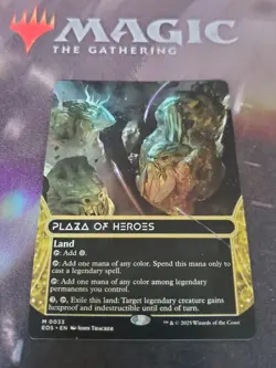 Mtg. Plaza of Heroes. #33. Borderless. Edge of Eternities. Pack Fresh - Image 1