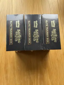 Pokemon TCG Shining Fates Elite Trainer Box ETB - New And Sealed X 3 - Image 2