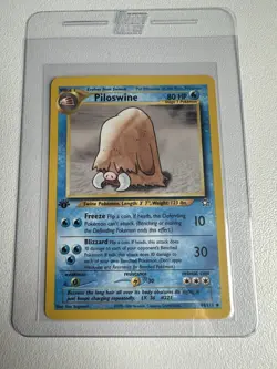 Piloswine 1st Edition Neo Genesis 44/111 WOTC Vintage Pokemon - Image 1