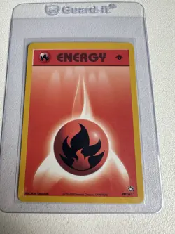 Fire Energy 107/111 1st Edition Neo Genesis WOTC Vintage Pokemon - Image 1