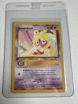 Smoochum 1st Edition 54/64 Neo Revelation WOTC Vintage Pokemon - Image 1