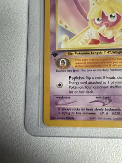 Smoochum 1st Edition 54/64 Neo Revelation WOTC Vintage Pokemon - Image 3