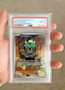 2025 POKEMON ENGLISH MEGA EVOLUTION ILLUSTRATION RARE - #146 MARSHADOW PSA 10 - Image 3