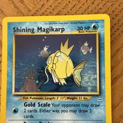 Pokemon TCG Shining Magikarp Neo Revelation 66/64 Holo Unlimited Holo Rare Ace 7 - Image 3