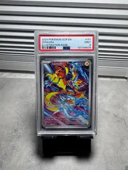 2024 POKEMON SCR EN-STELLAR CROWN ILLUSTRATION RARE #151 ZERAORA PSA 9 - Image 1