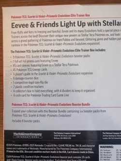 Pokemon TCG Prismatic Evolutions ETB Elite Trainer Box and Booster Bundle Costco - Image 4