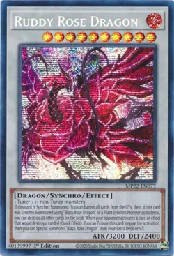 Ruddy Rose Dragon - MP22-EN077 - Prismatic Secret Rare - 1st Edition Yugioh - Image 1