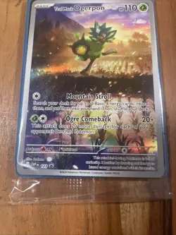 SEALED Teal Mask Ogerpon SVP123 Black Star Promo Card Pokemon TCG Mint - Image 2