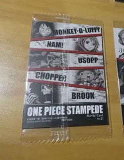 ONE PIECE WAFER CARD CARDDASS CARTE NO.21 SEALED MADE IN JAPAN MINT - Image 2