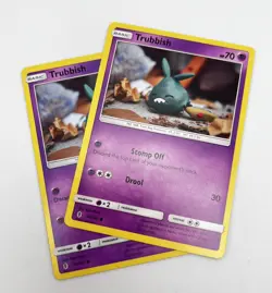 Trubbish 50/145 2x x2 Pokemon Card Guardians Rising LP 2017 - Image 1