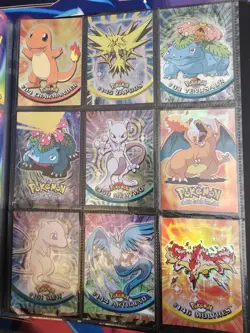 Pokemon Topps Card Blue Label Series 1 complete NM/Mint, extra holo foils. - Image 1