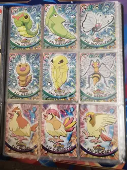 Pokemon Topps Card Blue Label Series 1 complete NM/Mint, extra holo foils. - Image 3