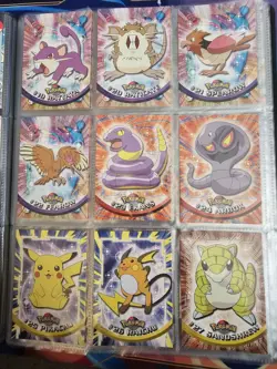 Pokemon Topps Card Blue Label Series 1 complete NM/Mint, extra holo foils. - Image 4