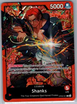 Shanks OP09-001 Starter Deck 23: RED Shanks - One Piece Card Game - NM - Image 1