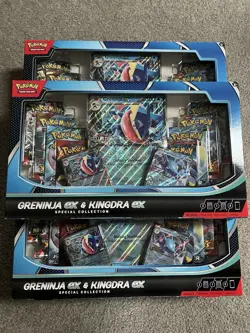 Pokemon Trading Card Game Greninja ex and Kingdra ex Collection Box LOT OF 5 - Image 2