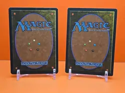 🔵🔵🔵 (2) 1995 Magic The Gathering THOUGHTLACE 4TH EDITION PLAYED 🔵🔵🔵 - Image 4