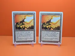 🟤🟤🟤 (2) 1994 Magic The Gathering ROCKET LAUNCHER REVISED 3RD EDITION PLAYED🟤 - Image 1