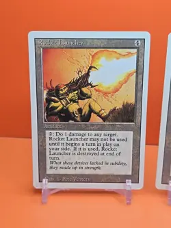 🟤🟤🟤 (2) 1994 Magic The Gathering ROCKET LAUNCHER REVISED 3RD EDITION PLAYED🟤 - Image 2