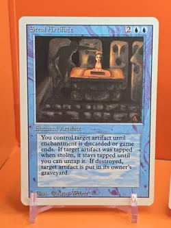 🔵🔵🔵 (4) 1994 MAGIC The Gathering STEAL ARTIFACT REVISED 3RD EDITION PLAYED 🔵 - Image 2