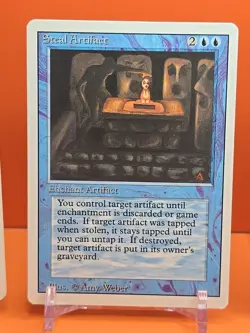 🔵🔵🔵 (4) 1994 MAGIC The Gathering STEAL ARTIFACT REVISED 3RD EDITION PLAYED 🔵 - Image 3