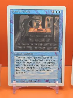 🔵🔵🔵 (4) 1994 MAGIC The Gathering STEAL ARTIFACT REVISED 3RD EDITION PLAYED 🔵 - Image 4