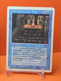 🔵🔵🔵 (4) 1994 MAGIC The Gathering STEAL ARTIFACT REVISED 3RD EDITION PLAYED 🔵 - Image 5