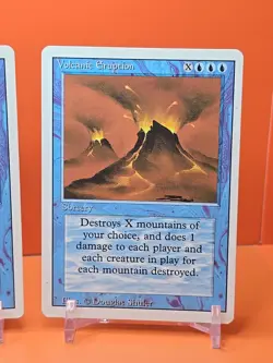 🔵🔵🔵 (4) 1994 MAGIC The Gathering VOLCANIC ERUPTION REVISED 3RD EDITION PLAYED - Image 5