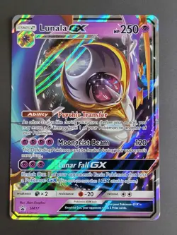 Lunala GX SM17 Sun & Moon Holo Black Star Promo Pokemon NM - Image 1