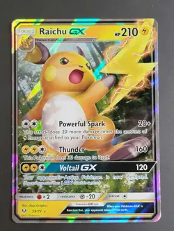 Raichu GX - 29/73 - Pokemon Shining Legends Sun & Moon Ultra Rare Card LP - Image 1