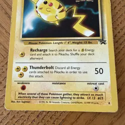 Pikachu (Movie Promo) Black Star Promo WoTC Pokemon TCG - Image 2