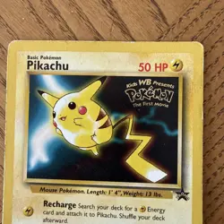 Pikachu (Movie Promo) Black Star Promo WoTC Pokemon TCG - Image 3