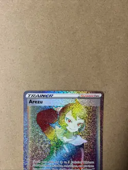 Pokemon TCG Arezu Trainer Full Art Secret Rainbow Rare Card 204/196 Pack Fresh - Image 3