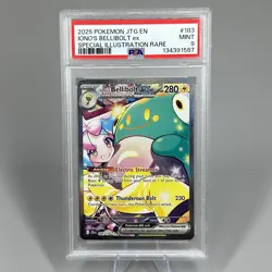 Pokemon 2025 Journey Together Iono’s Bellibolt ex SIR 183 PSA 9 - Image 1